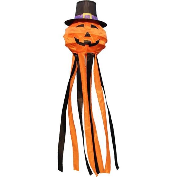 Halloween Pumpkin Windsock Decorations 55 Inch Outdoor Hanging Decorations - Picture 1 of 7
